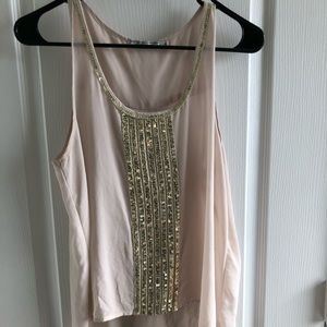 Chloe K sequin blouse
